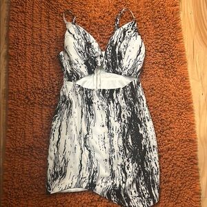 Tiger Mist Black and White Dress